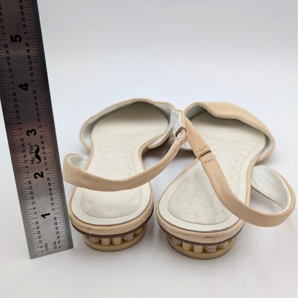 Sarto by Franco Sarto Riva Leather Slingback Flat Women's Butter Size US9.5M - Picture 4 of 13